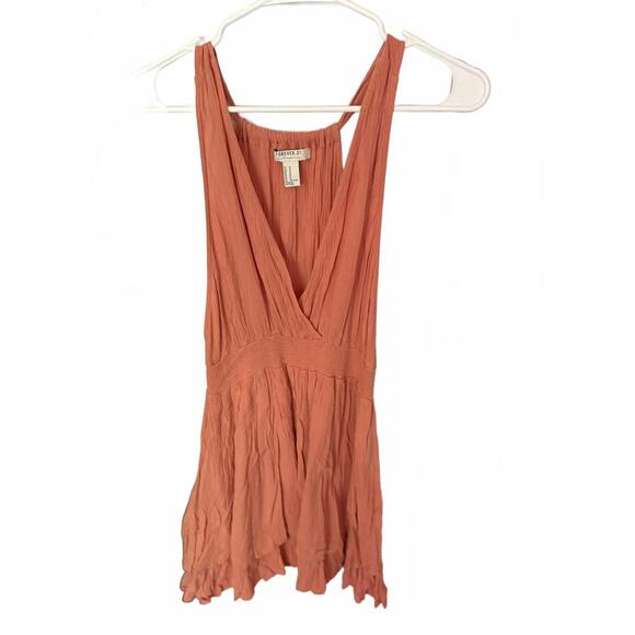 Forever 21 Coral Sleeveless Casual Dress - Picture 1 of 2